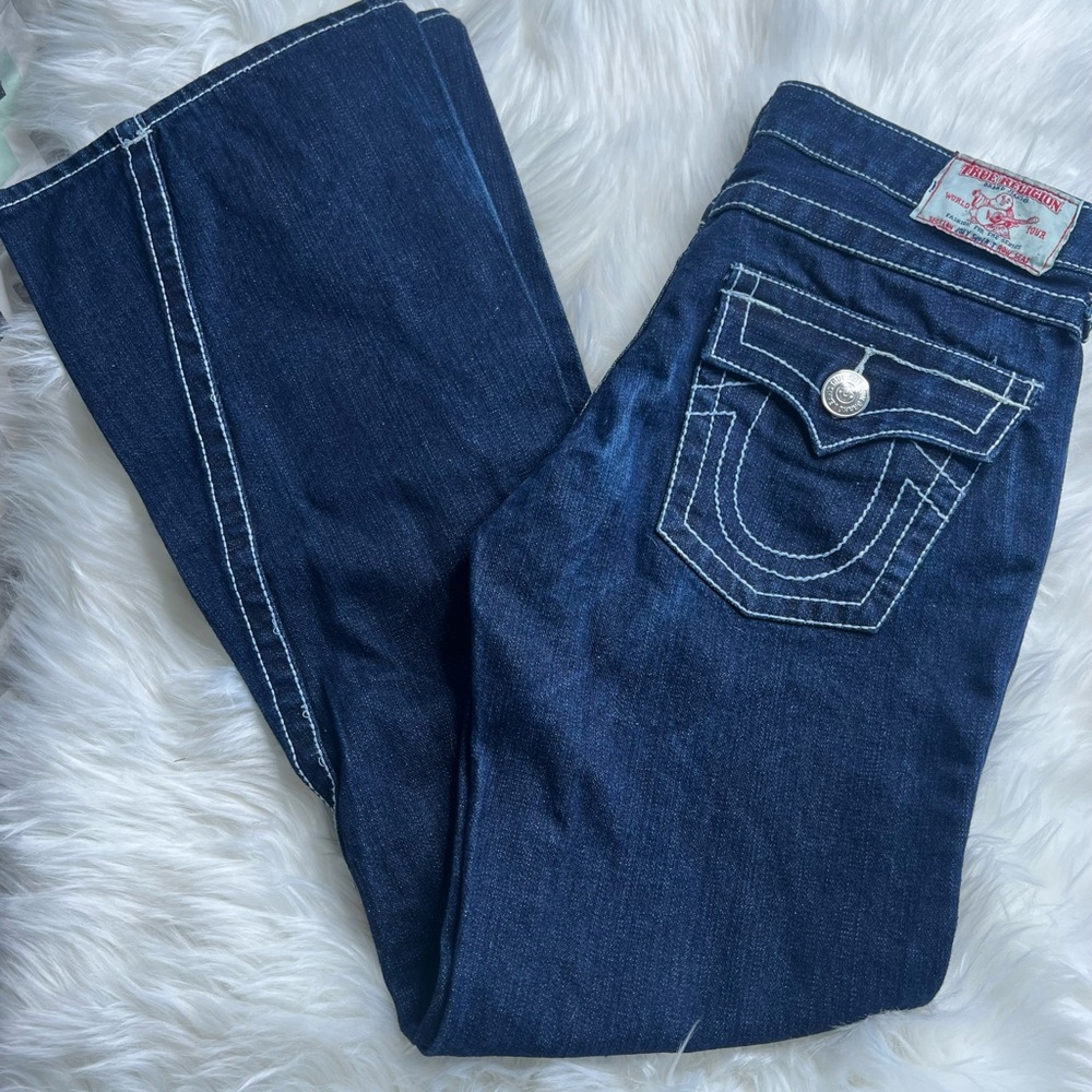 Women's True Religion Dark Wash Bootcut Jeans Waist 29